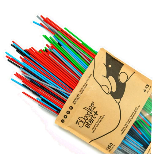 3Doodler Start 3D Printing Filament Refill Bag for 6+ years old (x250 Strands, Over 1250 ft. of Extruded Plastic) - Primary Pow