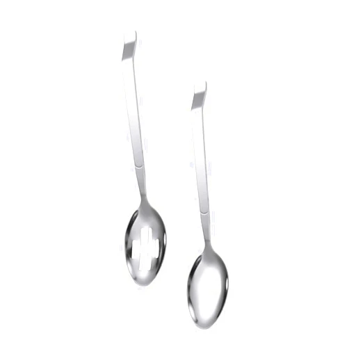 Garneck 2 Pcs Stainless Steel Serving Spoons Set Household Colander and Soup Spoons for Food Serving Tableware Essentials for Home and Restaurant Use