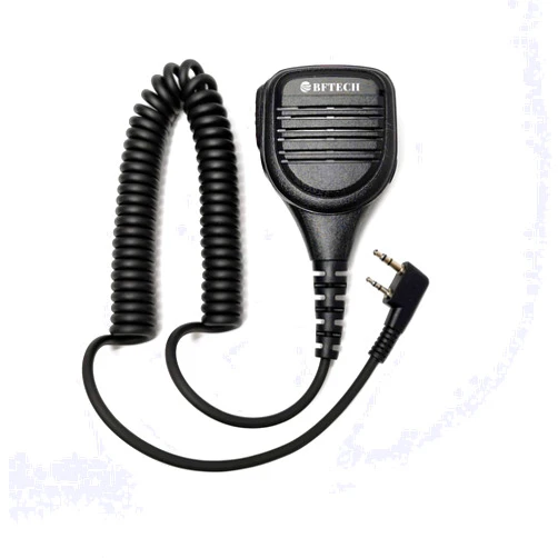 BFTECH MC301 Speaker Mic Platinum Series IP54 Rainproof Shoulder Speaker Mic for 2-pin Radios