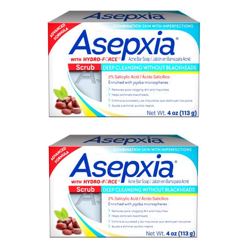 Asepxia Cleansing Bar Scrub 4 oz (Pack of 2)
