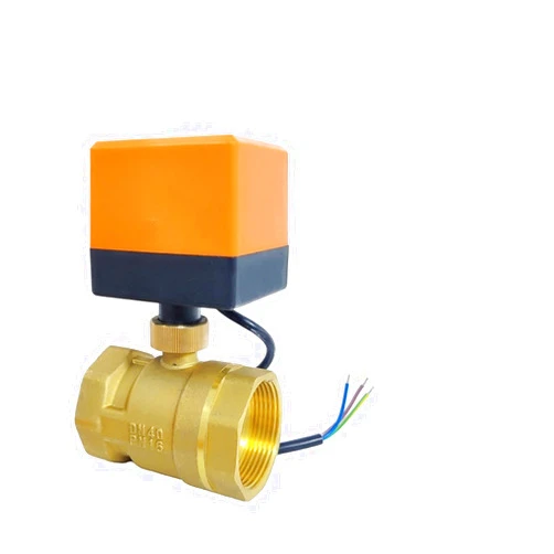 VMOQSUQDR Motorized Ball Valve Brass Three-Wire two-control one-control 220V 24V 12V AC/DC Alternative Electric Solenoid(220VAC-CR03,0.5 Inch)