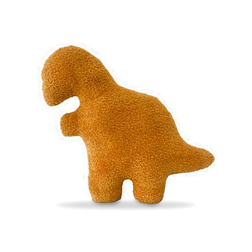 Wlevzzor Get Roaring Large Dino Chicken Nugget Plush Pillow - Perfect for Dinosaur Lovers, Birthday Gifts, and Party Decorations (Dinosaur-D)