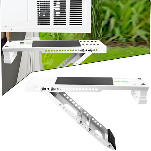 Aozzy Window Air Conditioner Bracket- Universal AC Support Bracket Heavy Duty, Support Up to 165 lbs, Designed for 9000-22001 BTU A/C Units–AC Holder Bracket Fits Single Or Double Hung Windows