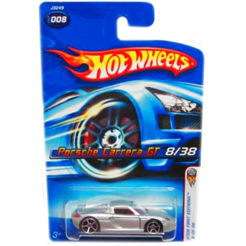 Hot Wheels 2006 First Editions #8 Porsche Carrera GT FTE Wheels #2006-8 Mattel Diecast Collectibles Collector Car