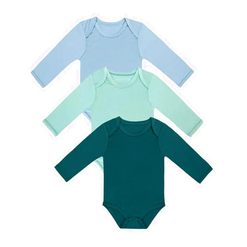 Ekkimy Rayon of Bamboo Baby Bodysuit, Long Sleeve Bodysuits for Boys Girls Infant Soft Clothes 0-24 Months