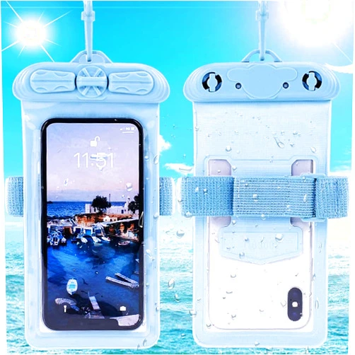 Puccy Case Cover, Compatible with Rilakkuma Kids Phone Waterproof Pouch Dry Bag (Not Screen Protector Film) New Version Blue