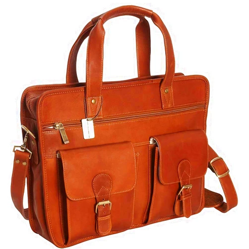 Claire Chase Metropolitan Computer Briefcase, Saddle, One Size