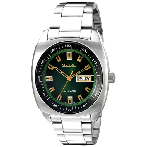 SEIKO Automatic Watch for Men - Recraft Series - Stainless Steel Case and Bracelet, Day/Date Calendar, 50m Water Resistant, and 41 Hour Power Reserve