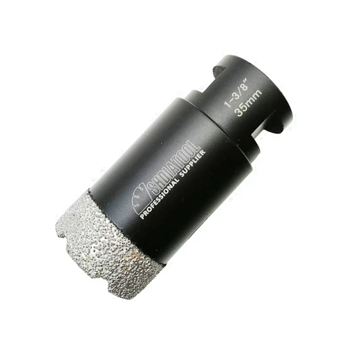 SHDIATOOL Diamond Core Drill Bits 1-3/8 Inch for Porcelain Ceramic Tile Marble Brick Vacuum Brazed Hole Saw 35mm