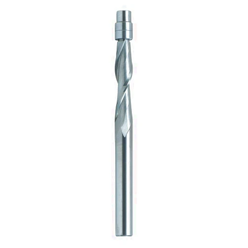 HAMILY PANHAM 1/4-Inch Diameter Spiral Flush Trim Bit Up Cut Router Bit Solid Carbide with 1/4-Inch Shank Diameter