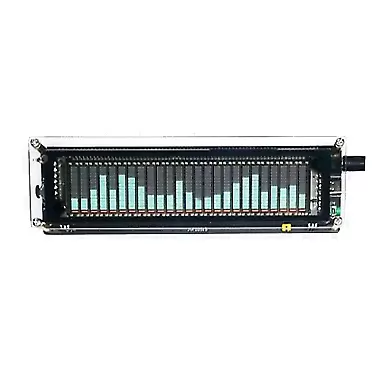 PETSTIBLE AK2515 Audio Spectrum Analyzer VFD Sound Level Meter VU Meter Screen Display, LED Audio Spectrum DIY Kit, VU Meter Screen Display Signal Spectrum Analyzers Tool