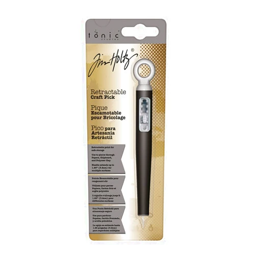 Tonic Studios Retractable Craft Pick, Black/Grey