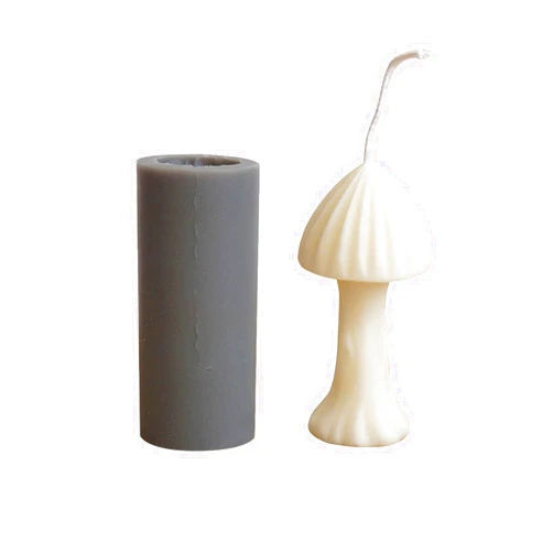 Chenfly Silicone Candle Molds for Candle Making, 3D Mushroom-Shape Mould, DIY Handmade Craft Candle Making Mould, for Making Aromatherapy Beeswax Candle Soap Decorating Tool