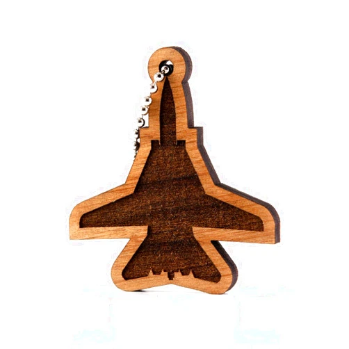 Sunset Design Lab F-14 Tomcat Wood Laser Cut Keychain