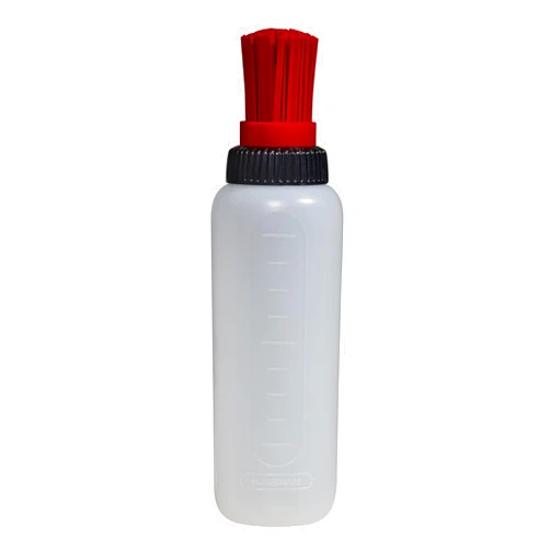 Farberware BBQ Squeeze Bottle Basting Brush Set- Flavorful Cooking Indoors and Outdoors, Markings for Measuring, Dishwasher Safe