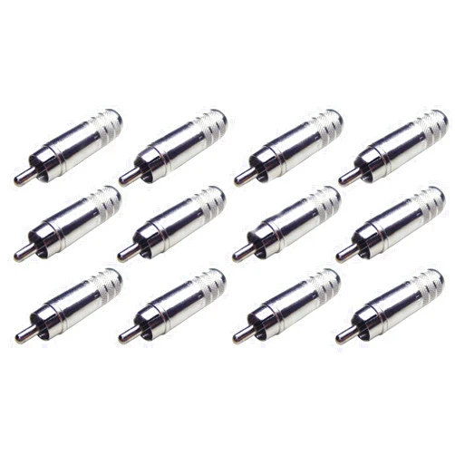 Switchcraft (12 Pack) Switchcraft 3502A Long Body Cable End RCA Male with Solder Terminals