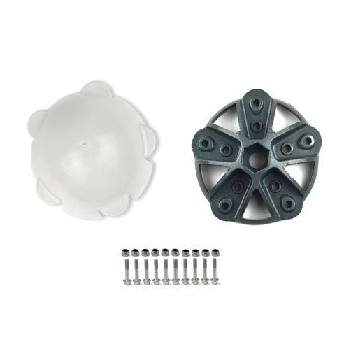 OLONETO 5 Blade DIY Wind Turbine Hub and Cover with Screw and Nut Kit, 135mm Diameter Windmill Accessories Wind Turbine Generator Kit for Horizontal Wind Turbine Fittings