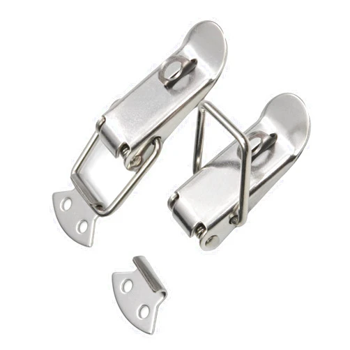 Juvielich Knob Hasp Locks Twist Keyed Hasp Lock Stainless Steel Safety Hasp Latches Keyed for Small Doors Cabinets File Drawer Lock Freezer Door Lock Silver 74mm 2PCS