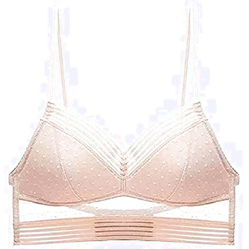 TOWELL Starry Bra-Low Back Wireless Lifting Lace Bra, Deep V No Steel Ring Invisible Underwear, Lace-u-Back