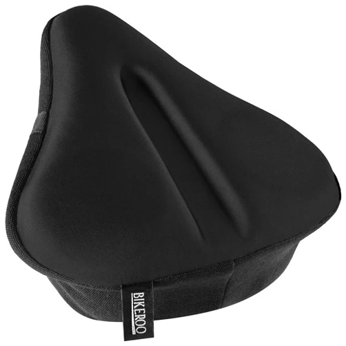 Bikeroo Comfort Bike Seat Cushion - Padded Gel Cover for Exercise, Mountain & Road Bikes, Universal Fit for Peloton & Stationary Bikes