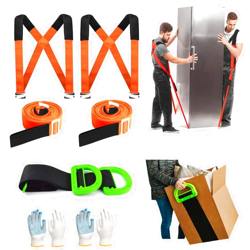 Youmeng Moving Straps Lifting（Padded）1 Person 2 Persons Furniture Lifter Easily Secure to Lift Heavy Objec，Portable and Adjustable Shoulder Moving Dolly，Suitable for Professional Moving，Mattresses，Appliances