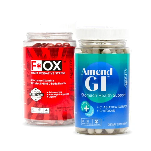 Alexsyn Amend GI + Fox Antioxidant Supplement Bundle - Digestive Health and Oxidative Stress Support