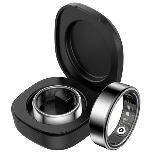 CNBRO Smart Ring Heart Rate Monitor Sleep Tracker Fitness Ring Blood Pressure Fitness Tracker Pedometer Calories Step Counter Health Smart Rings for Men Women with Charging Case