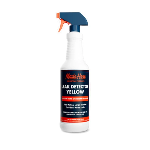 Made Here Co. Leak Detector Yellow - Fast Acting, All-Purpose Leak Detection for High & Low Temperature Applications in Gas & C02 Systems (32 oz) (Packaging May Vary)