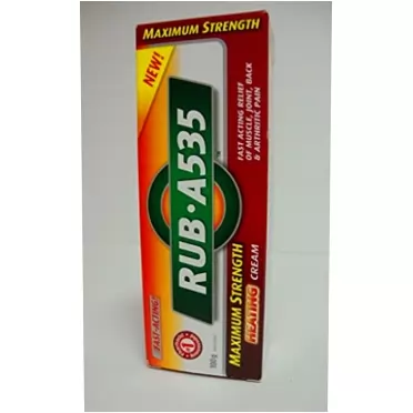 RUB A535 Maximum Strength Heating Cream For Relief of Arthritis, Muscle Pain, Joint & Back Pain 100 g New*