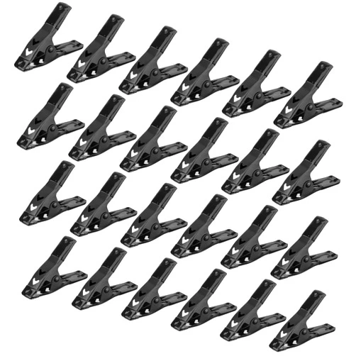 ELEAD Clips for Hanging Backdrop Spring Clamps - 24-Piece 2.5 inch Metal Clips, Mini Spring Clamps for Woodworking, Backdrop Stand, Pool Cover, Crafts, 1-inch Jaw Opening