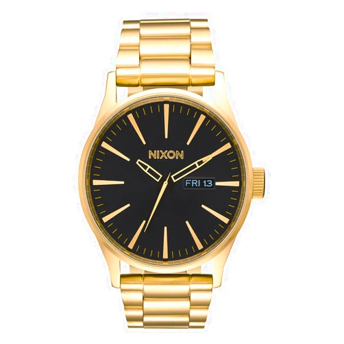 NIXON Sentry SS A356 - 100m Water Resistant Men's Analog Classic Watch (42mm Watch Face, 23mm-20mm Stainless Steel Band)