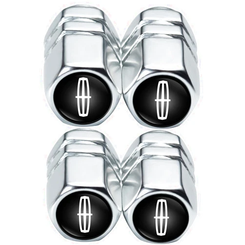 CAYBE Metal Auto Car Tire Valve Stem Caps Compatible with Lincoln MKS MKT MKX Navigator 2017-2019 Continental MKC MKZ All Models Wheel Cap，Air Valve Caps Styling Decoration Accessories 4pcs