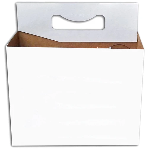 C-Store Packaging 6 Pack Cardboard 12 oz Beer/Soda Carrier by C-Store Packaging (Pack of 24 in White)