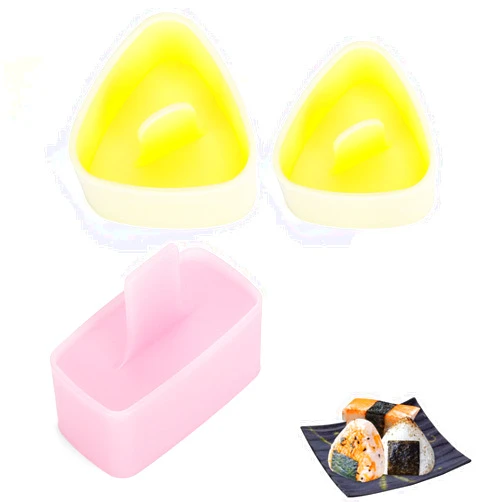 VVNIAA Onigiri Mold Kit, 3 Pack Rice Ball Mold with Small Rice Scoop, Classic Triangle Musubi Mold and Professional Sushi Mold, Spam Musubi Mold Kit, Rice Mold for Kid Lunch Bento & Home DIY VVNIAA