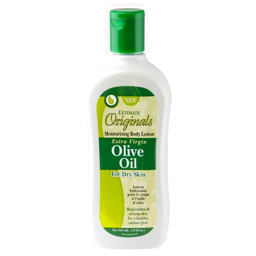 Originals by Africa's Best Extra Virgin Olive Oil Moisturizing Body Lotion, Formulated To Penetrate, Moisturize, Replenish, and Rejuvenate Dry Skin, 12oz Bottle
