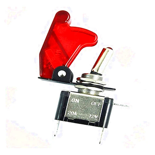 MURVE 12V/20A Red LED Illuminated On/Off SPST Car Automotive Toggle Switch Button