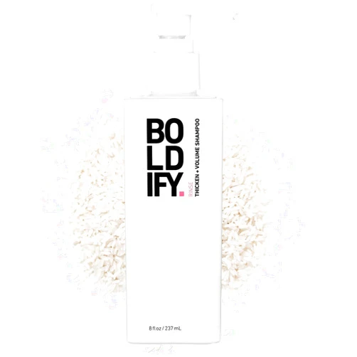 BOLDIFY Thickening Shampoo - Rice Water for Hair Growth and Volumizing Shampoo for fine Hair, Weightlessly Removes Excess Oil, Rice Water Shampoo for Thinning Hair, Fine Hair & Oily Hair - 8oz