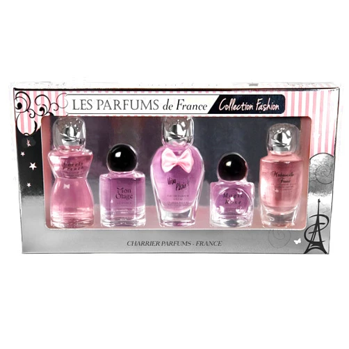 Charrier Parfums 5 Eaux de Parfum Gift Set - 'Collection Fashion' - 49.7 ml - Made in Provence, France