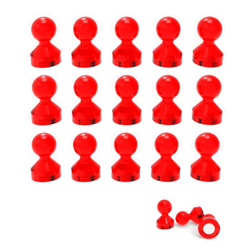 Ant Mag Magnetic Push Pins Strong Push Pin Magnets for Fridge Whiteboards Calendars Maps in School & Office Pack of 18 Red