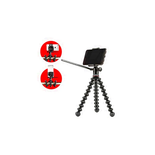 Joby GripTight PRO Video GorillaPod Stand: Pan & Tilt Video Tripod Head and GorillaPod for Smartphones from iPhone SE to iPhone 8 Plus, Google Pixel, Samsung Galaxy S8 and More