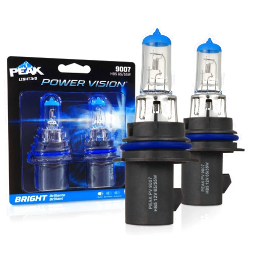 PEAK Power Vision Automotive High Performance 9007/HB5 65/55W Headlights (2 Pack)