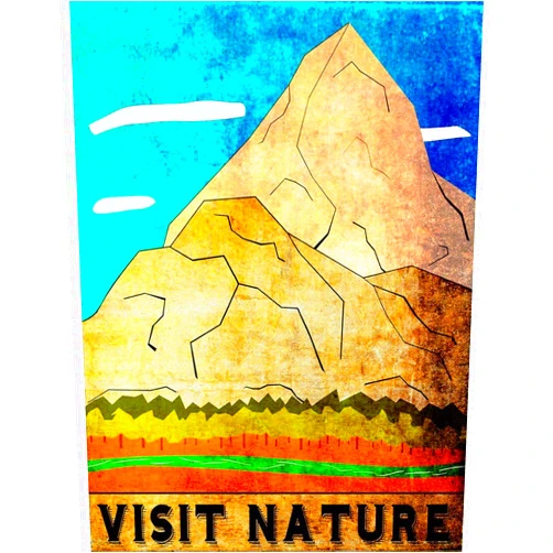 Wee Blue Coo Vintage Travel Visit Nature Unframed Wall Art Print Poster Home Decor Premium