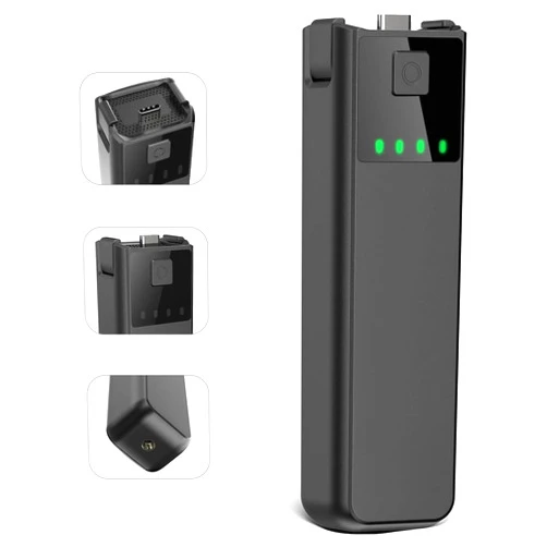 SKOWER Osmo Pocket 3 Battery Handle Grip, Compatible with DJI Osmo Pocket 3 Battery Pack Accessory Built-in 5000mAh/22.5W/h, 1/4