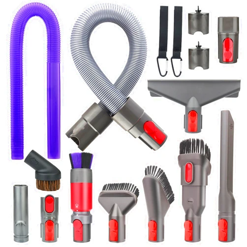 Fullclean Attachment Kits for Dyson Vacuum Cleaner,Hose,Crevice Tool,Dryer Lint Vac Attachment for Dyson V15 V15s V11 V8 V9 V7 V10 V12 Detect Cyclone Absolute Cordless Handheld Vacuum Cleaner
