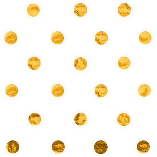 Jillson Roberts Hot Stamped Tissue Available in 5 Colors, Metallic Gold Dots, 24-Sheet Count
