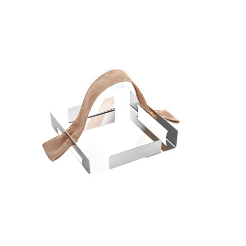 Elleffe Design Modern Napkin Holder in Stainless Steel Grade 18/10 From Elleffe Design Made in Italy