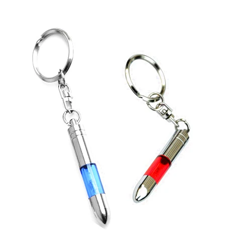 JM-FUHAND 2 Packs Car Static Human Body Static Eliminator Discharger, Silver Tone High Voltage Anti-Static Keychain ESD Tool Sets(Blue, Red)