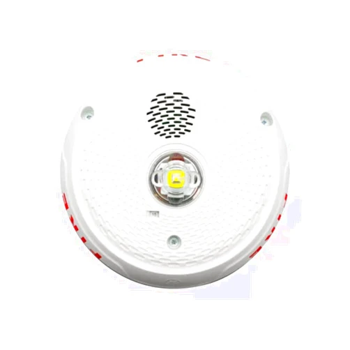 Honeywell System Sensor PC2WKLED L-Series Outdoor Ceiling-Mounted Horn Strobe, FIRE, White