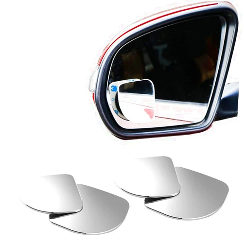 Tuklye 4 Pieces Blind Spot Mirror,360 Degree Rotating Design,Wide Angle Mirror Adjustable Convex Rear Blind Spot Mirrors for Cars, Trucks, SUVs, RVs and Vans