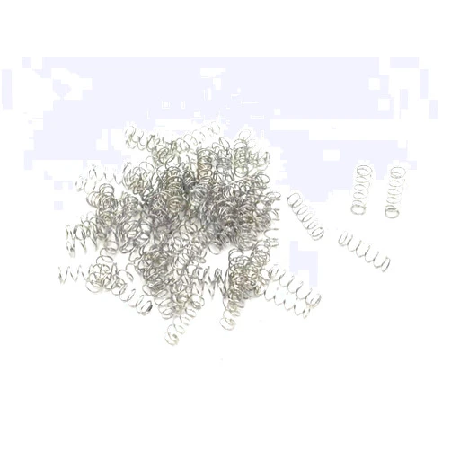 XJSXZC 3mm OD x 0.3mm Wire Dia x 10mm Long Compression Spring Connectors 100 Pcs